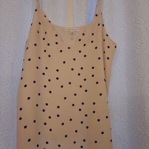 Socialite Pink Polka Dot Sleeveless Top